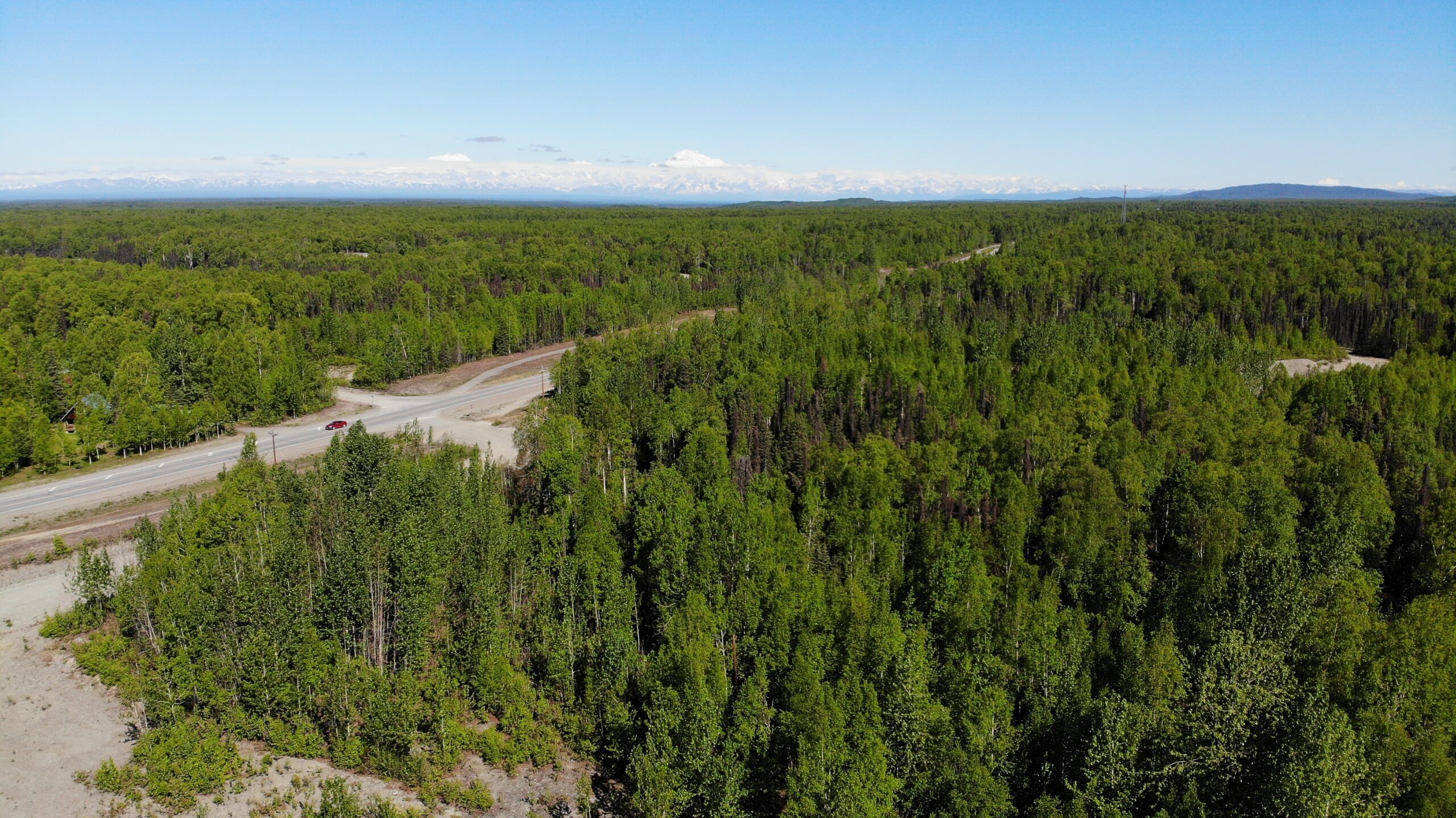 Remote Acreage Talkeetna, Montana Creek Frontage, 55 Acres