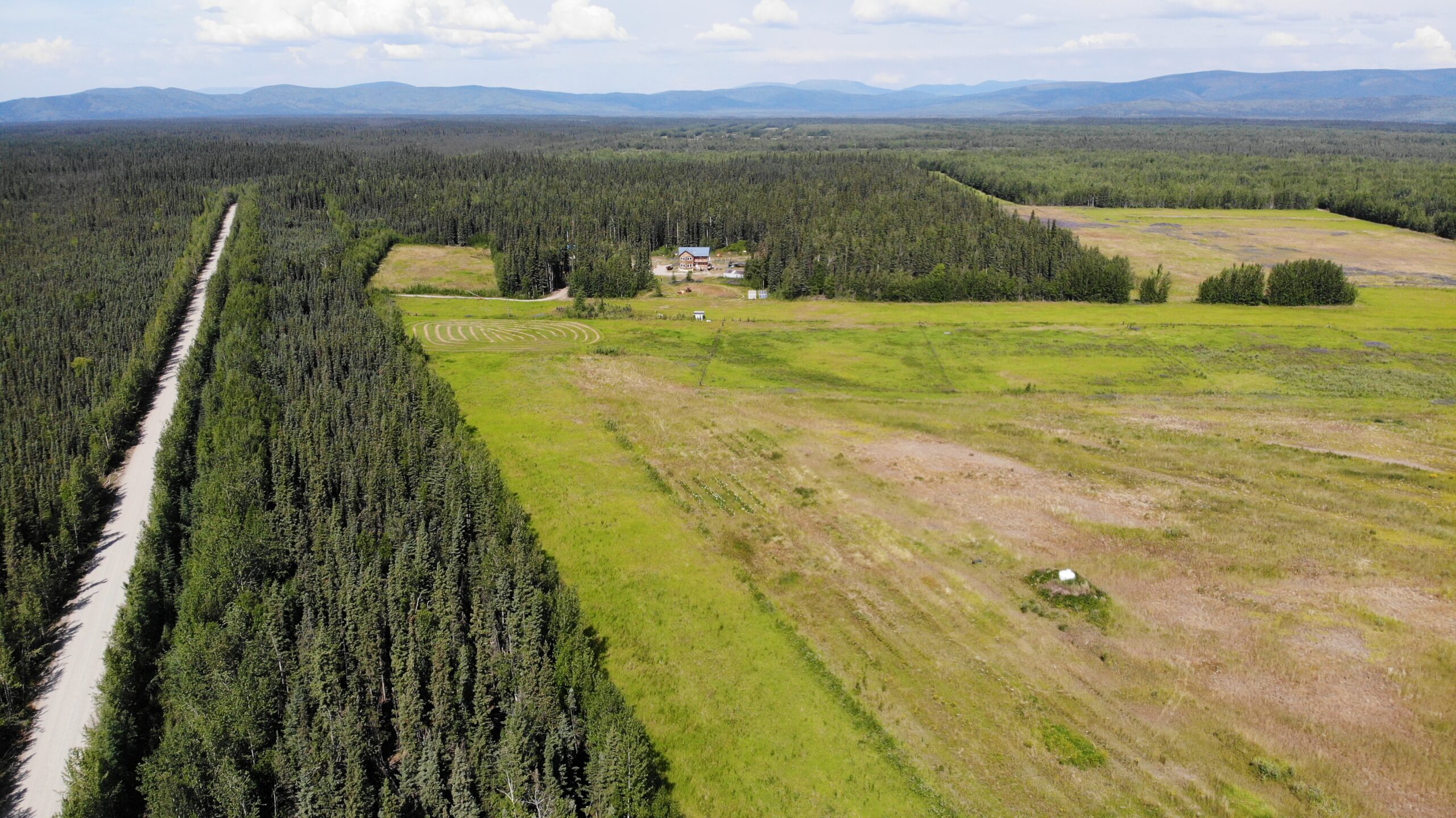 Home For Sale Delta Junction, Log House, 160 Acre Hay Farm