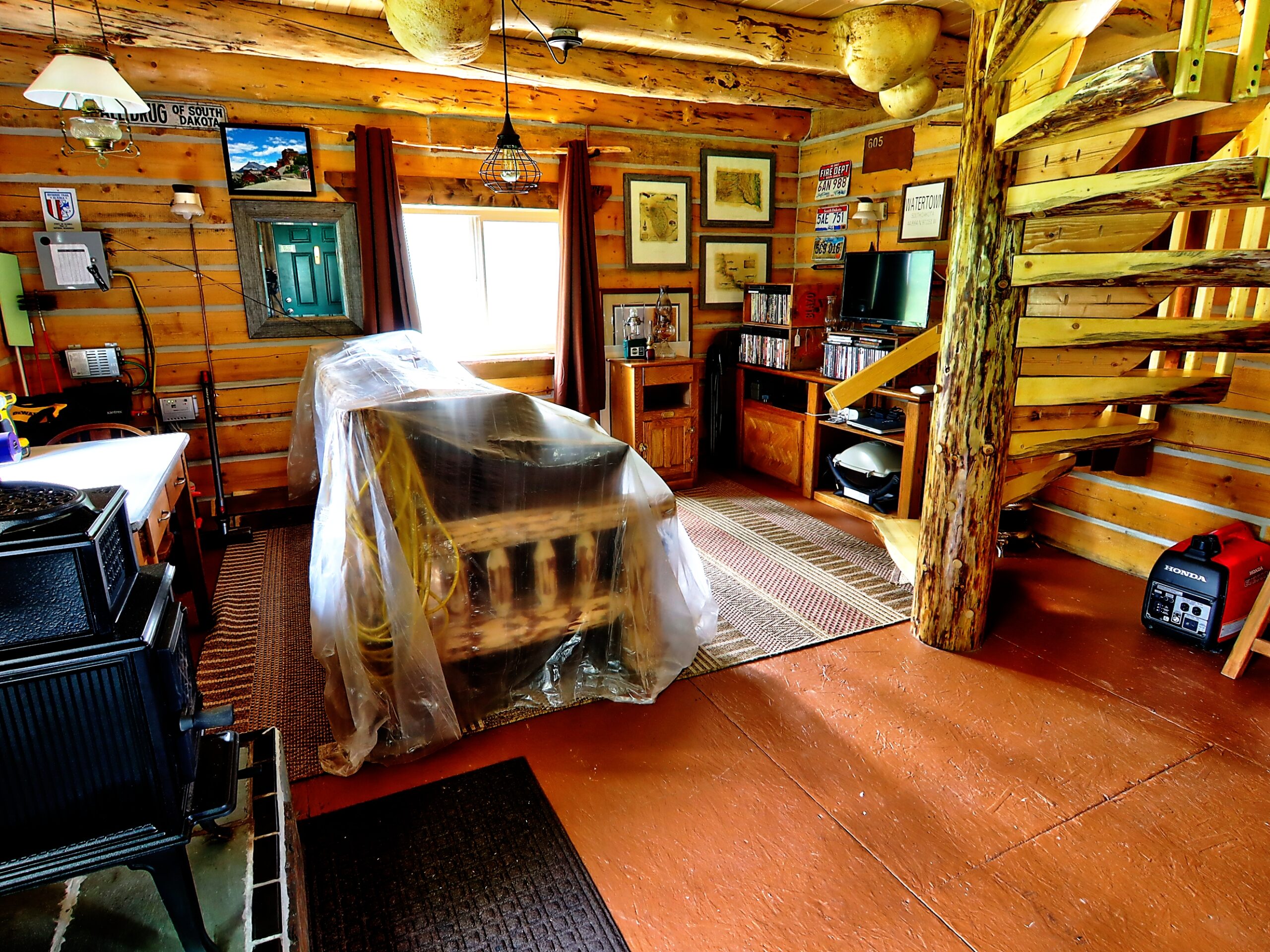Remote Log Cabin for Sale on 5 Acres in Talkeetna Alaska
