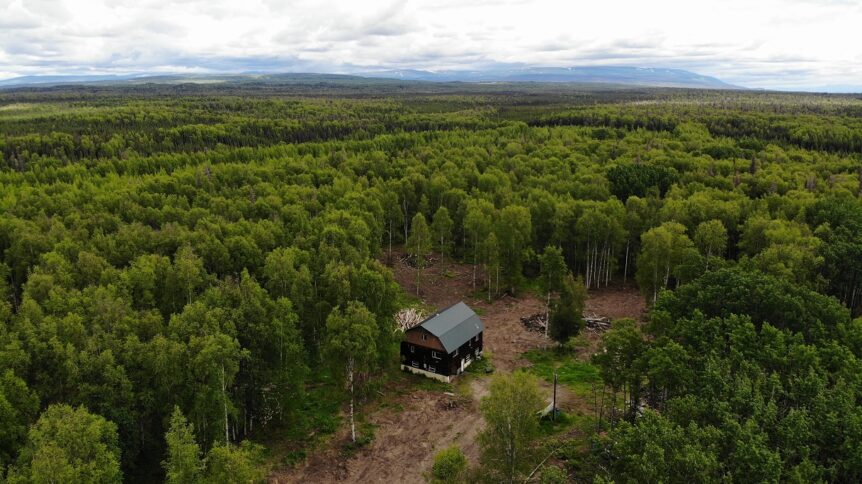 Remote home for sale on 80 Acres Willow Alaska