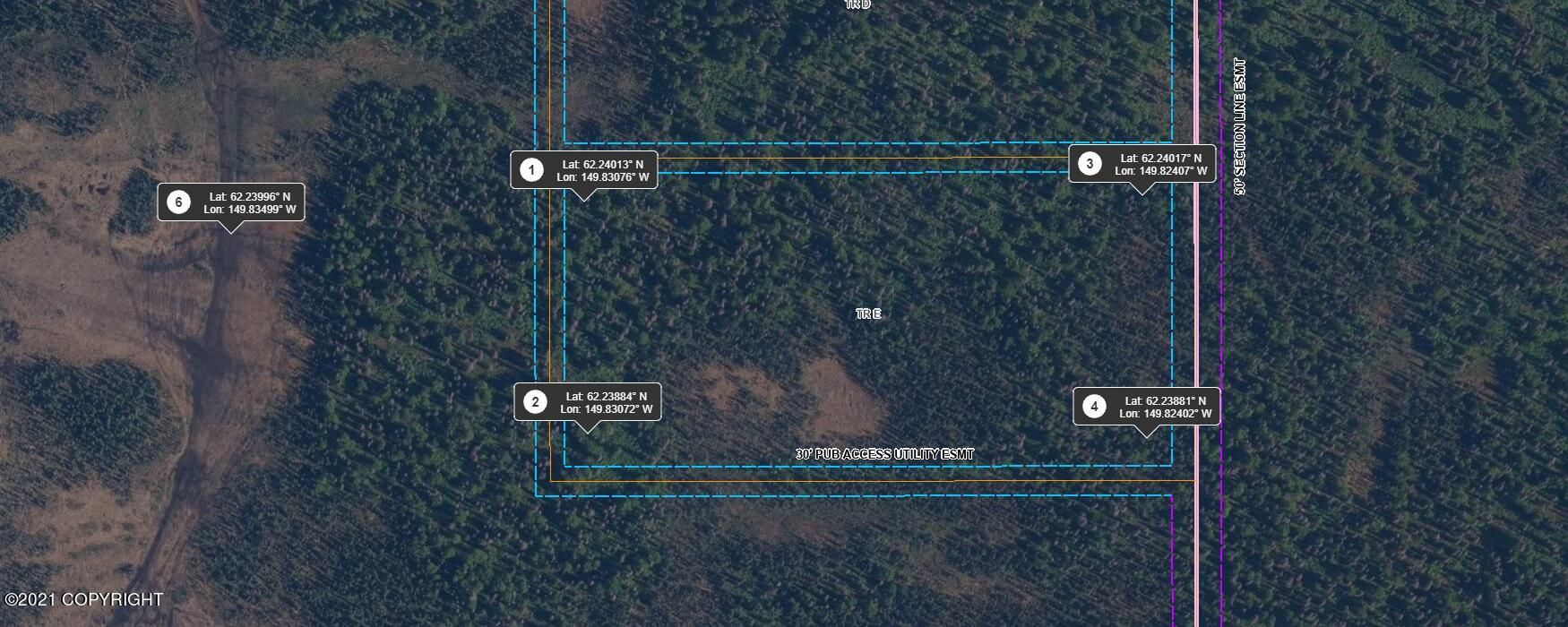 Remote 20 Acres with Trail Access Near Talkeetna Alaska