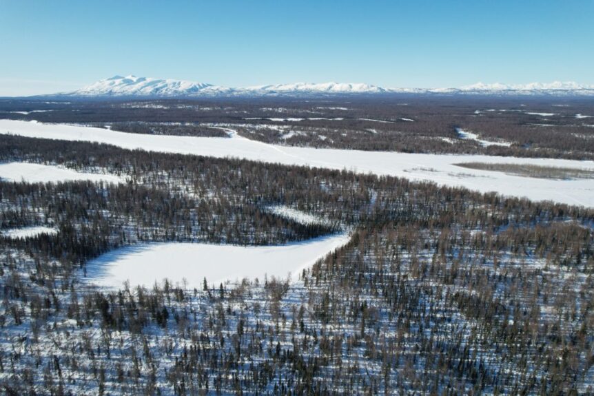 Yentna River Remote Property for Sale, 110 Acres Riverfront 150k