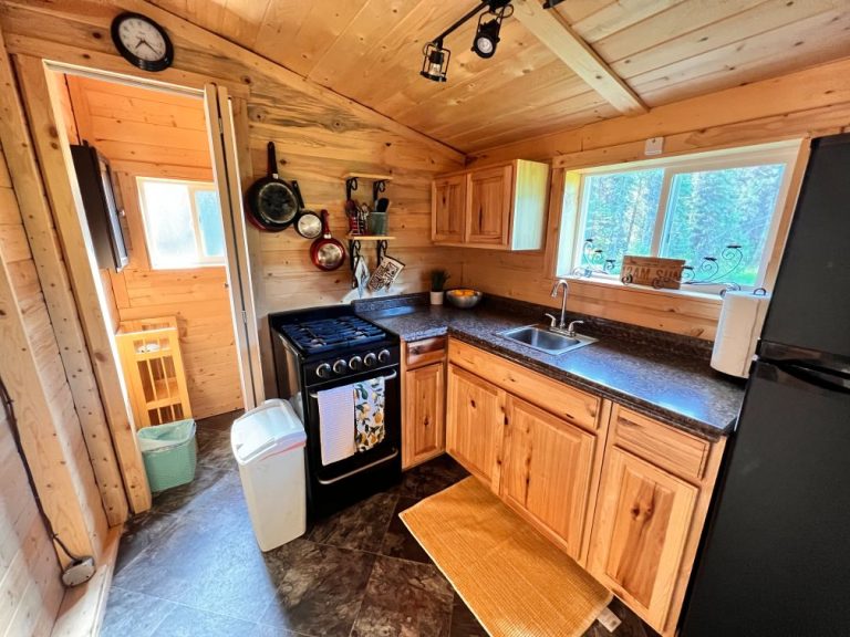 Charming, Creekside, Off Grid Log Cabin in Willow Alaska