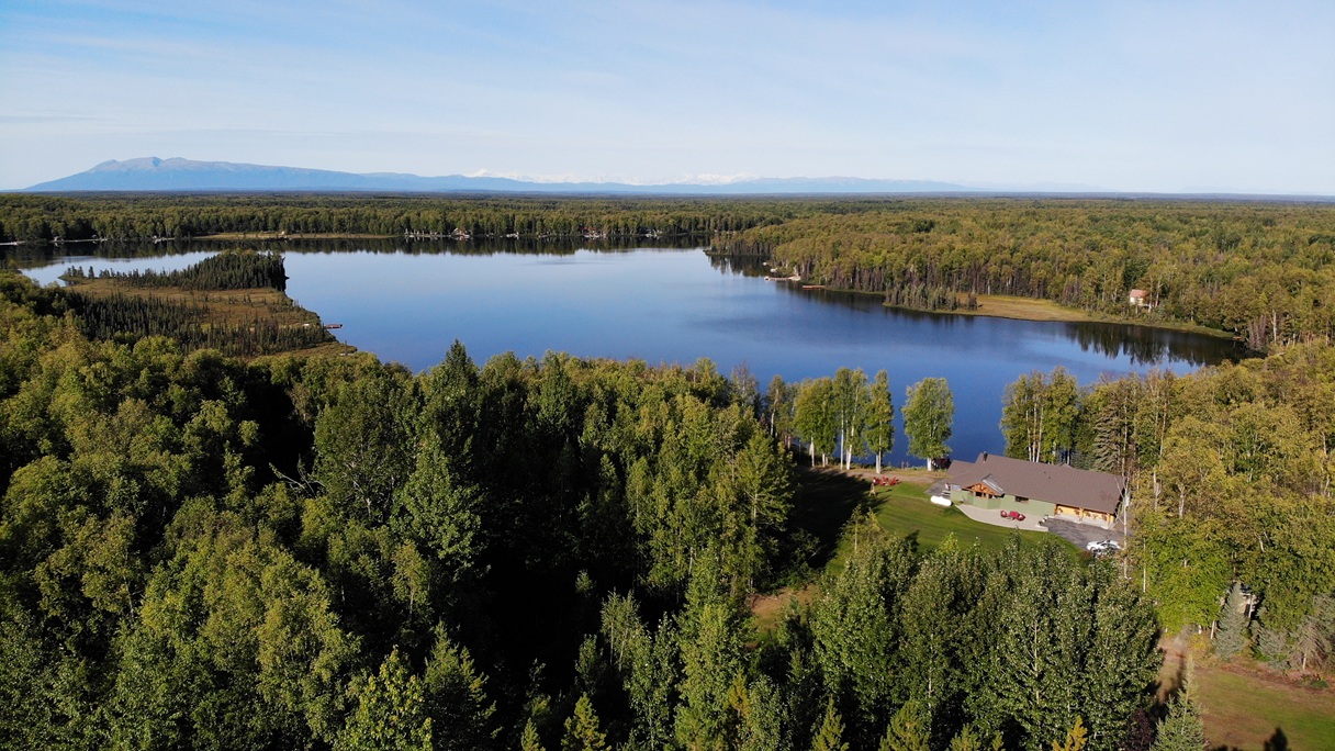 Featured image for “Unrestricted Crystal Lake Home in Willow Alaska – Road Access, Floatplane Access, & Iditarod Frontage”